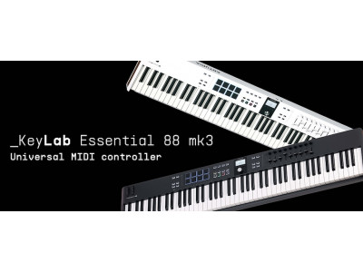 Обновленная MIDI-клавиатура ARTURIA KEYLAB ESSENTIAL 88 MK3
